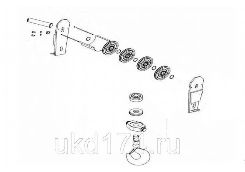 Подвеска КС-55713-1К.63.300-1 крюковая автокрана Клинцы