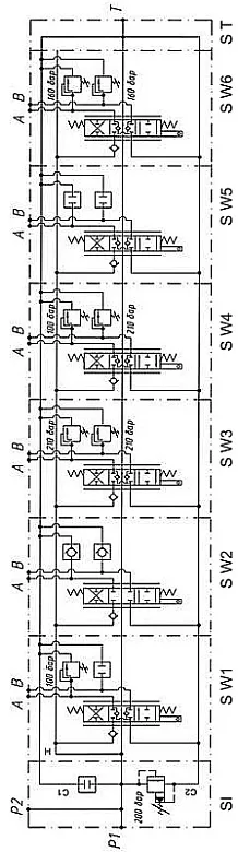 Схема распределителя Hydrocontrol серии HC-D
